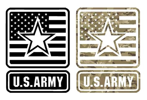 U S Army Sticker The Army Logo With The American Flag And Large Star In The Middle