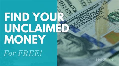 How To Find Unclaimed Money For Free Youtube