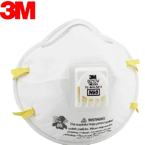 3M 8210V Respirator Mask Coolflow Valve Particles Respirator Mask PM2.5 Dust Mask N95 ...