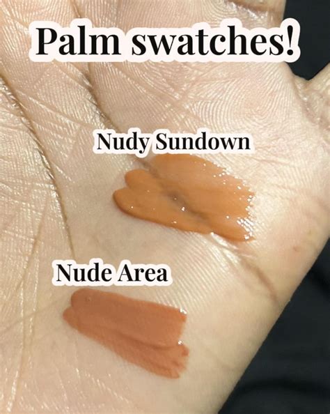 Comparison Of Periperas Nude Area And Romands Nudy Sundown COSMESTIC Beauty