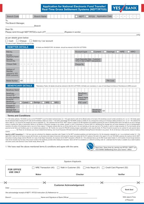 Yes Bank Rtgs Form 2024 1pdf