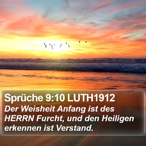 Spr Che Luth Der Weisheit Anfang Ist Des Herrn Furcht Und Den