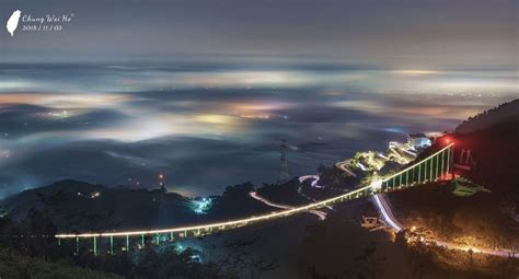 【嘉義】只有5天！欣賞全台最高的景觀吊橋璀璨夜景 太平雲梯25星光開放，夜間登橋試營運！ 好想去喔