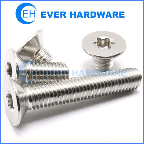 Flat Head Torx Machine Screws Socket Stainless Steel M M M M M