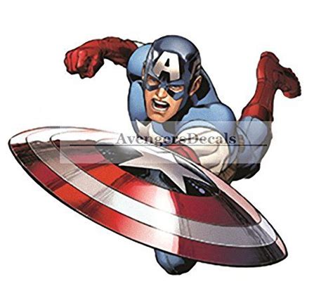 Captain America Flying Through The Air With His Arms Outstretched