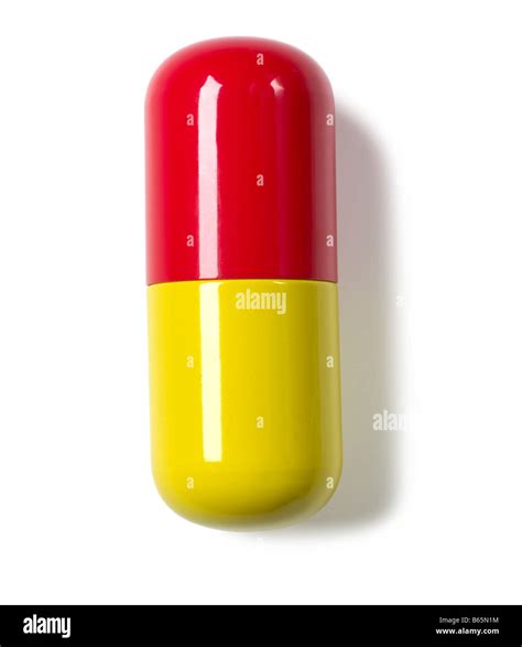 Red Yellow Pill Stock Photo Royalty Free Image 21024576 Alamy