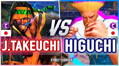 Sf6 🔥 John Takeuchi Rashid Vs Higuchi Guile 🔥 Street Fighter 6