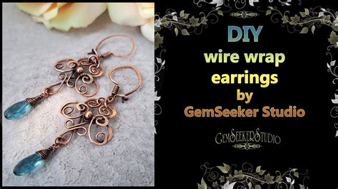 Diy Discover A Wire Art Make Earrings With Curls From A Simple Copper