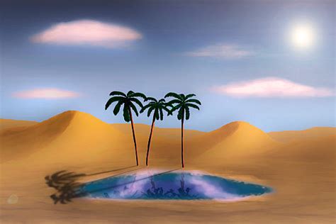 Oasis Clip Art Vector Images And Illustrations Istock