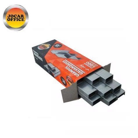 Grampos Galvanizados Jocar Office 26 6 Caixa C 1000 Unid Materiais