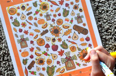 Free I Spy Autumn Printable Game