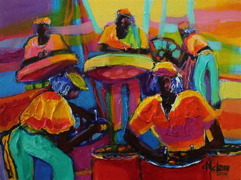 Steel Pan Painting by Cynthia McLean - Fine Art America