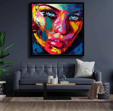 Tablou Portret Abstract Multicolor Pictura Moderna Multicolor 1002 Tablouri Canvas Personalizate