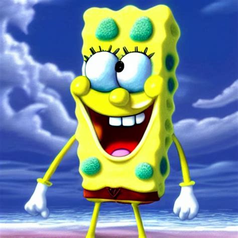 Prompthunt A Screnshot Of A Hyper Realistic Spongebob Squarepants