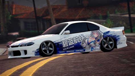 Itasha Nissan Silvia S 15 Spec R Azur Lane GTA5 Mods