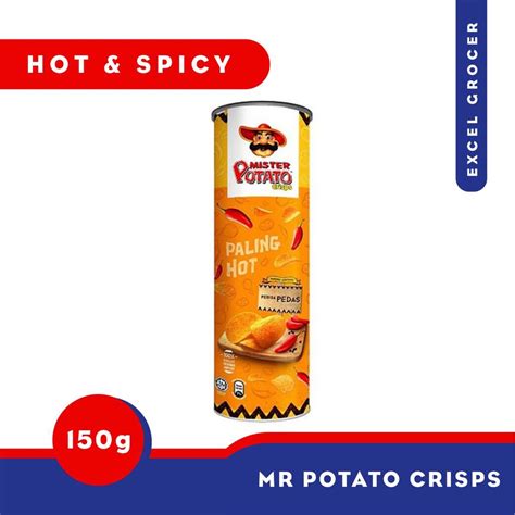 Mister Potato Crisps Hot And Spicy 150g Shopee Malaysia