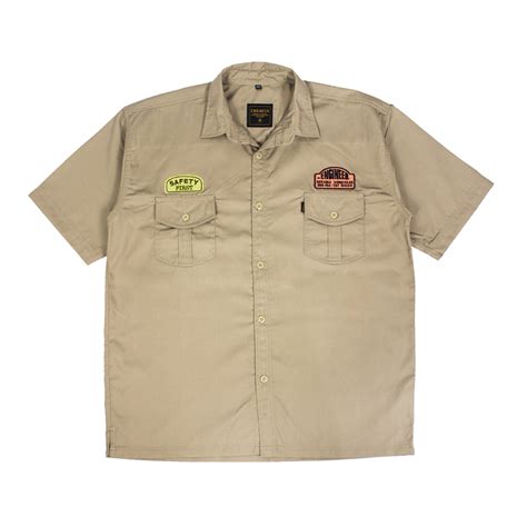 Jual Engineer Workwear Desert Kemeja Pendek Casual Baju Kerja