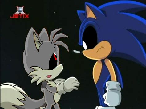 Sonic and Tails.exe in subconscious mind by mattlegomaster on DeviantArt