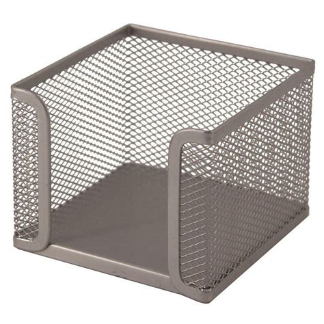 Sds M S Wire Mesh Metal Cube Holder Silver Geewiz