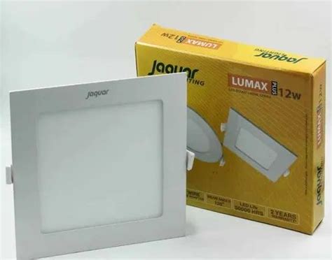 Jaquar Cool White 12w Led Square Panel Light Alluminium For Home At