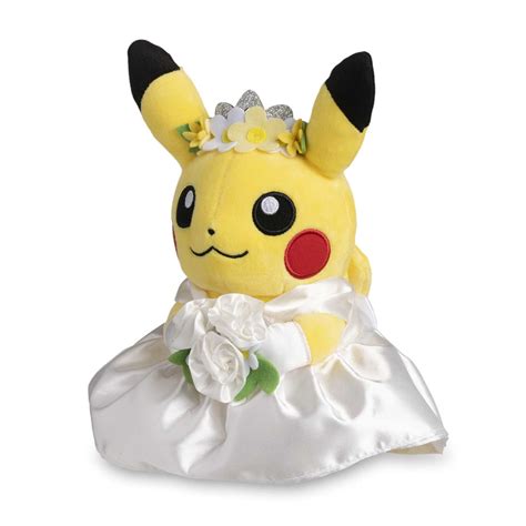 Pikachu Wedding Wedding Dress Pikachu Female Plush 8 In Pokémon