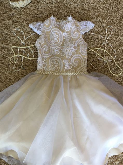 Vestido Infantil Perola Bordado Festa Princesa Social Luxo Elo