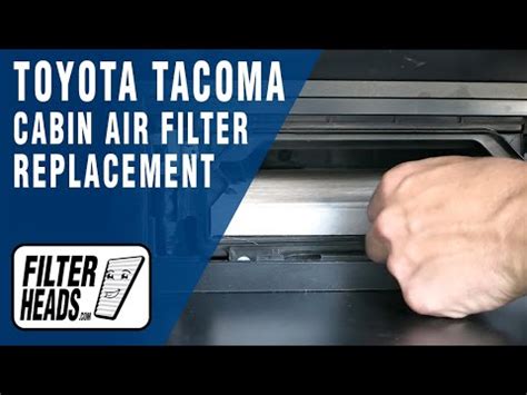 How To Replace Cabin Air Filter 2021 Toyota Tacoma AQ1045 YouTube