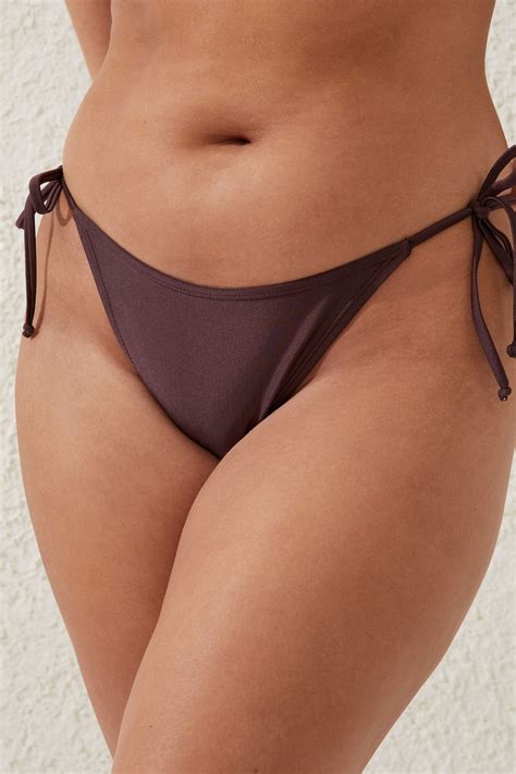 Fixed Tie Side Brazilian Bikini Bottom