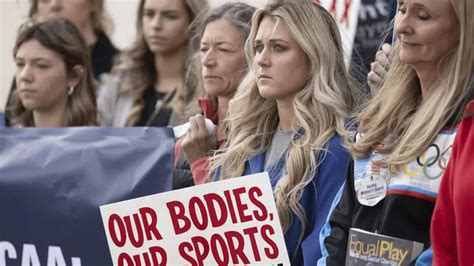 Former University Of Kentucky Swimmer Riley Gaines Second From Right