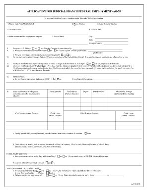 Fillable Online Utb Uscourts Application For Judicial Branch Federal