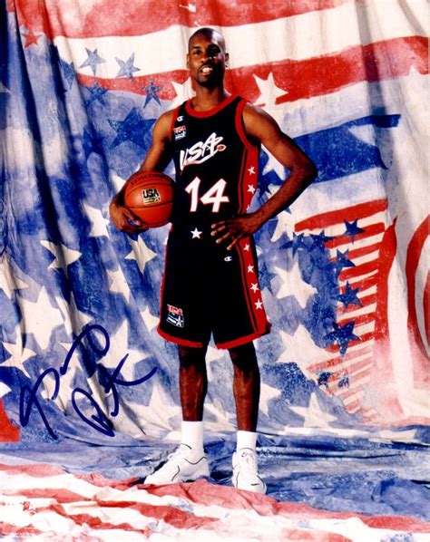 Gary Payton Autographed USA Basketball 8x10 Photo AutographsForSale