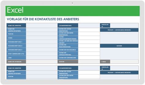 Kostenlose Lieferantenvorlagen Smartsheet