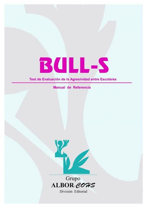 PDF Bull S Test de Evaluación de la Agresividad entre Escolares