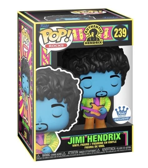 Funko POP Rocks Jimi Hendrix Schwarzlicht Jimi Hendrix With Purple