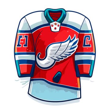 Hockey Jersey Vector, Sticker Clipart Hockey Jersey Illustration With ...