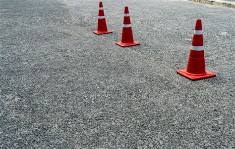 Orange Plastic cone stock photo. Image of orange, danger - 106044528