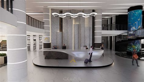 تصميم بهو فندق الاستقبال خمسات