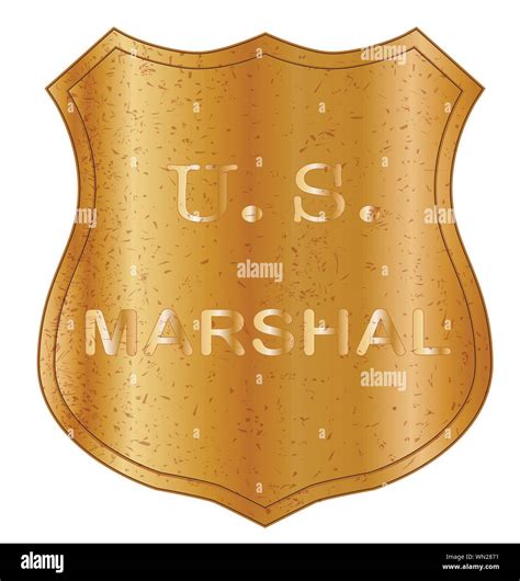 United States Marshal Shield Badge Stock Vector Image Art Alamy