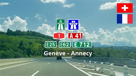 Driving In Switzerland And France Autoroute A E E A E From