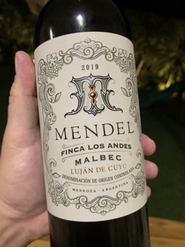 2019 Mendel Finca De Los Andes Malbec Vivino