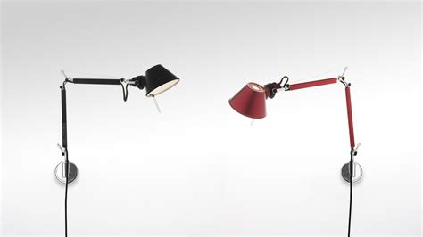 FUNKCIONALUS SIENINIS ŠVIESTUVAS ARTEMIDE TOLOMEO MICRO WALL BLACK