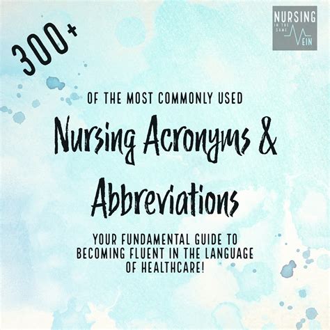 The Ultimate Guide To Nursing Acronyms And Abbreviations