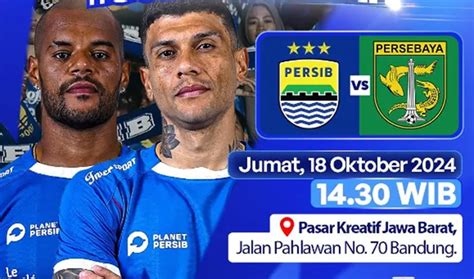 Tonton Di Sini Link Live Streaming Persib Bandung Vs Persebaya