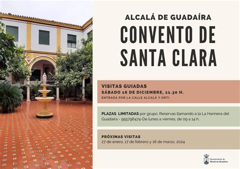 El Ayuntamiento de Alcalá de Guadaíra Sevilla organiza cuatro visitas