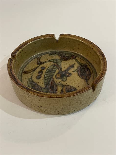 Vintage Omc Otagiri Glazed Pottery Stoneware Ash Tray From Japan Etsy