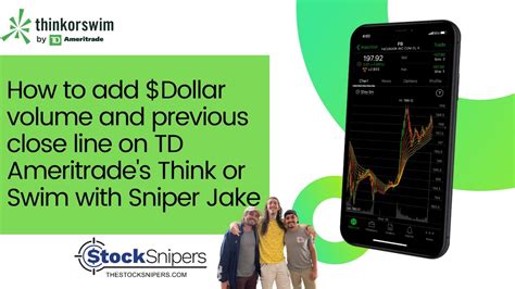 Adding Dollar Volume And Previous Close Line To Td Ameritrade S Think