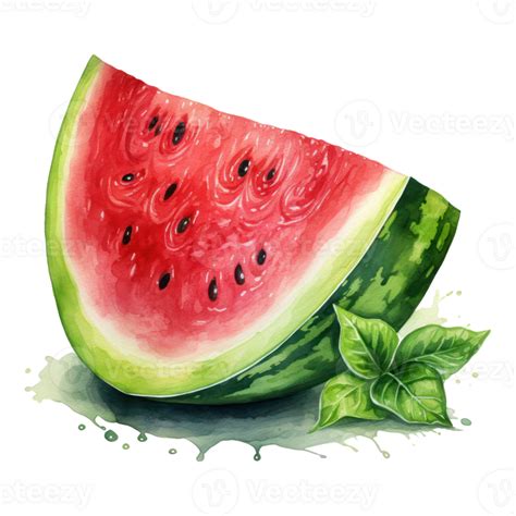 Cute Watermelon Watercolor Ai Generative 26793226 Png