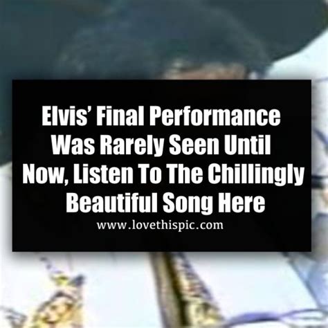 Elvis Final Performance Was Rarely Seen Until Now Listen To The