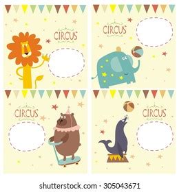 Vintage Circus Animals Stock Vector (Royalty Free) 305043671 | Shutterstock