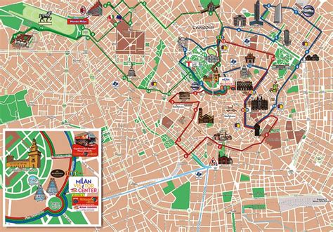 Milan Tourist Attractions Map - Best Tourist Places in the World